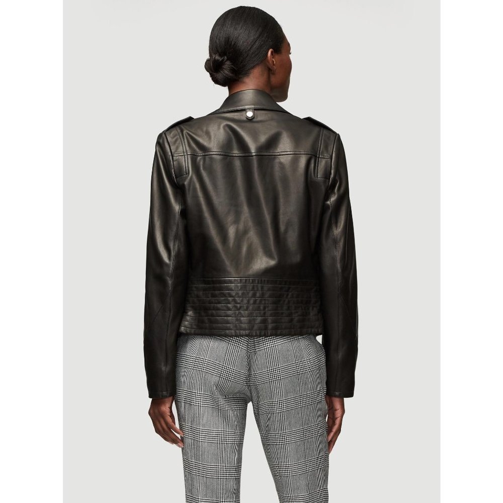 NEW FRAME PCH Leather Jacket Noir Size Large - Picture 4 of 16